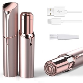 innobeaut Facial Hair Remover for Women, Painless Hair Removal Device Portable Womens for Lip, Chin with USB Rechargeable, Rose Gold