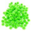 Wedding Touches Green 10mm Glitter Mini Pom Poms Small Fluffy