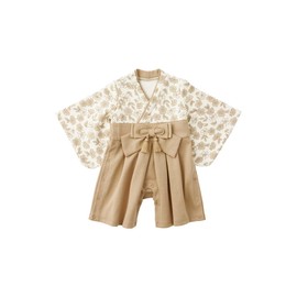 ANGELIEBE エンジェリーベ Baby Clothes for Boys and Girls, Baby Hakama Romper, Traditional Japanese Kimono, Formal Japanese Pattern, First Feeding, 100-Day Celebration, Shrine Visit, Traditional Japanese