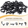 UNIGT 180pcs Nylon Universal Cable Tie Buckle, Push Mount Cable