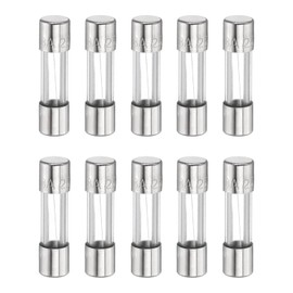 HARFINGTON 10pcs Fuses 3A 250 Volt Fast Blow Glass Fuse F3AL250V 5x20mm Fast Acting Fuses for Christmas Light Electrical Systems Microwave Ovens TVs Fans Lights Oven