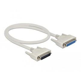 Delock Serial Cable D-Sub 25 Male to Female 0.5m