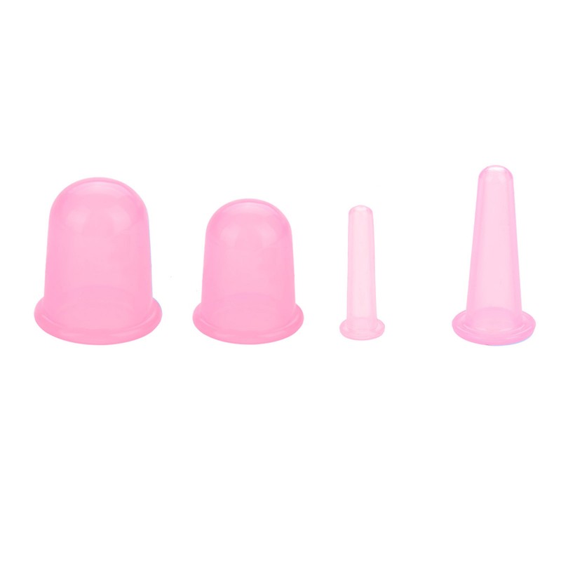 4pcs/set Silicone Vacuum Body Massage Helper Anti Cellulite Massager Cups