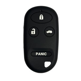 Key Fob Cover for Civic CRV: 4 Buttons Silicone Remote Case Protector Fit for Honda Civic Element Acura CL Accord CRV 1994 to 2011 E4EG8DJ KOBUTAH2T OUCG8D344HA A269ZUA101 A269ZUA108 CWT72147KA Black