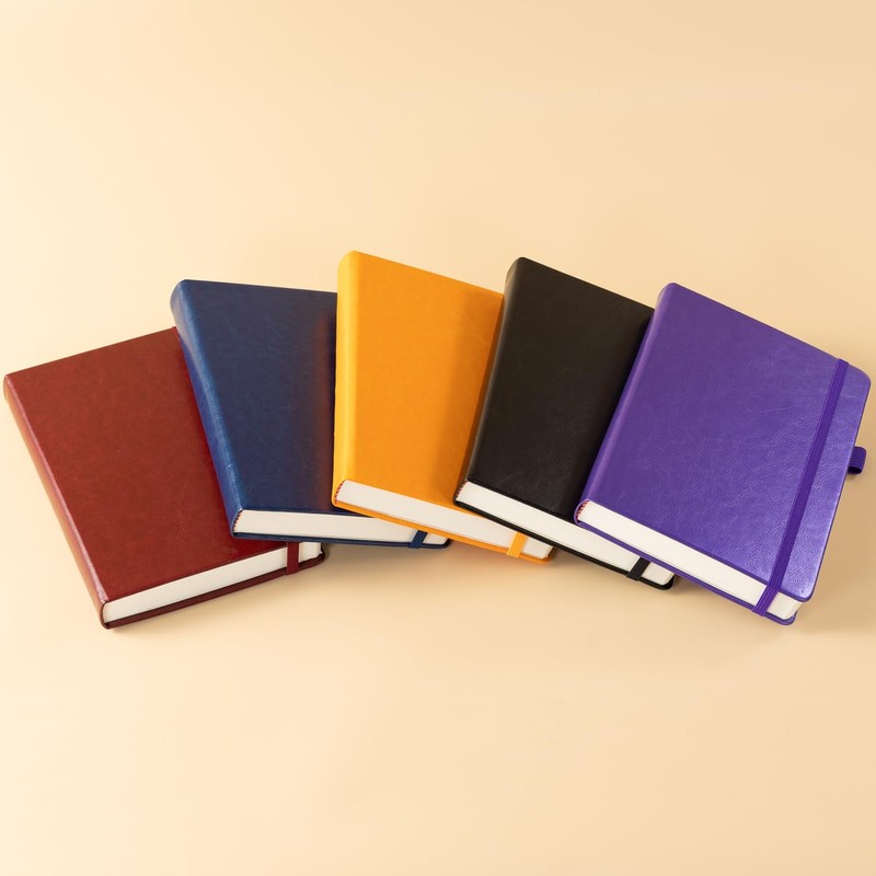 Hardcover Lined Notebook Journal for Writing, 320 Pages Leather Thick