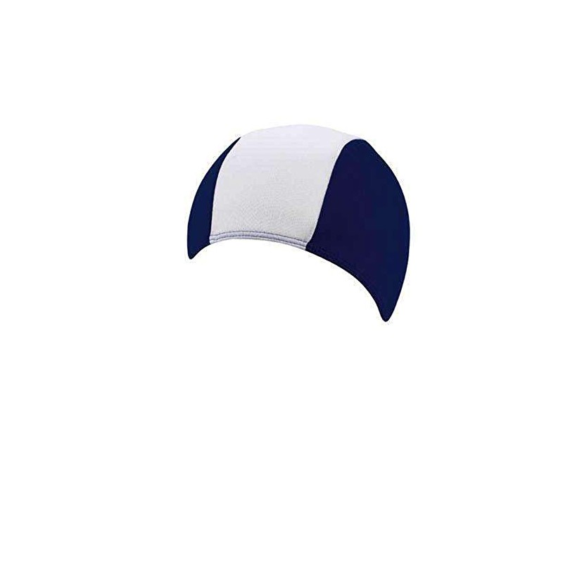Beco Fabric Cap Swimming Cap, Unisex, Stoffhaube, Marine/White, One Size