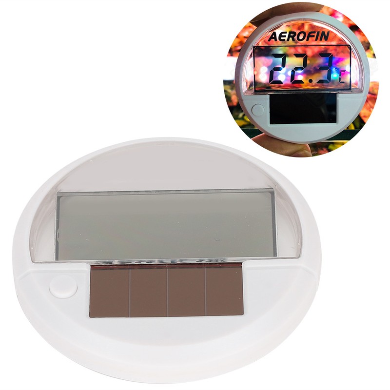 Solar Digital Dispaly LED Temperature Measurement Fish Tank Aquarium Thermometer