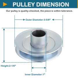 SCBHWJ Upgraded 756-0978 756-0978A/B Deck Spindle Pulley Compatible with Cub Cad et M TD Engine RZT LGT SLT SLTX LGTX GT LT LTX 1042 1045 1046