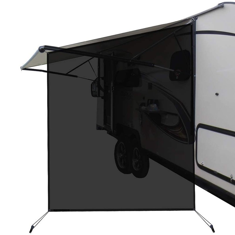 leaveshade RV Awning Side Sun Shade Screen (9'X7') Mesh Screen