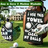 Lihome Golf Accessories for Men, Funny Golf Towel for Golf