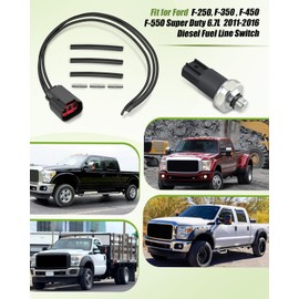 Fuel Pressure Sensor and Wiring Harness Fit for Ford F-250 F-350 F-450 F-550 Super Duty 6.7L 2011 2012 2013 2014 2015 2016 Diesel Fuel Line Switch