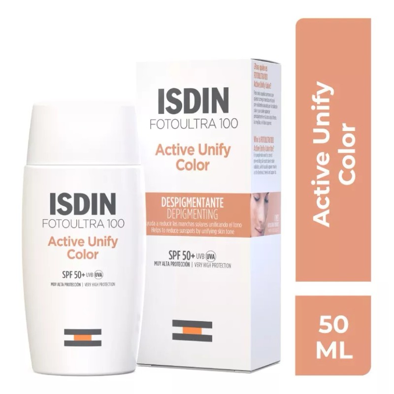 Isdin Fotoultra 100 Active Unify Color Spf 50+, 50 Ml