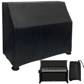 GLHDDL-Upright Piano Cover-Black Piano Cover-Pet Paw Protector-Waterproof, Dustproof, Sunproof-Reusable Washable Piano Full Cover