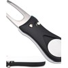 Cawhui 1Pc Black Golf Repair Tool Stainless Steel Foldable, Golf