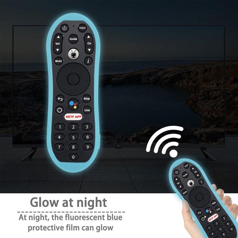 Protective Silicone Remote Case for TiVo Stream 4K Remote Control,