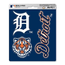 FANMATS 39310 Detroit Tigers Decal 3-pk
