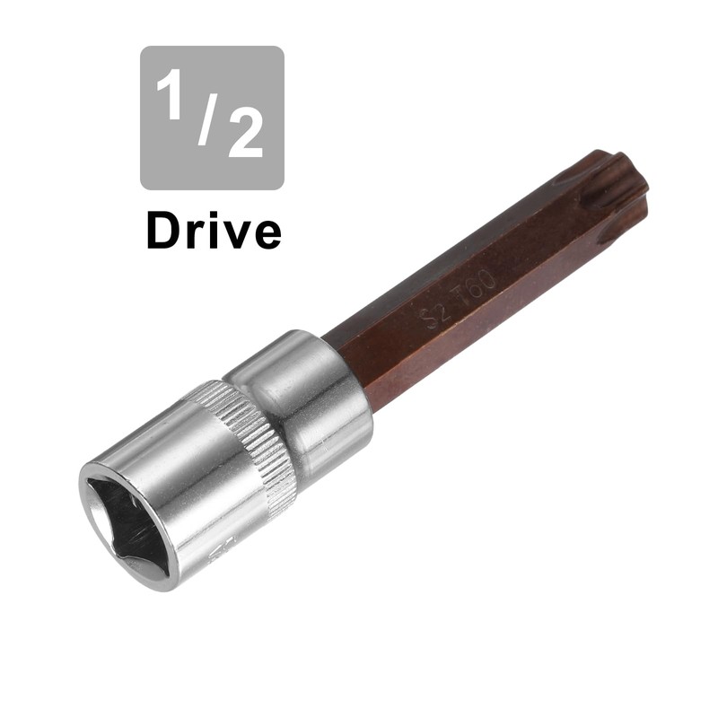 sourcing map 1/2" Drive x T60 Torx Bit Socket, S2