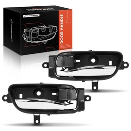 A-premium - Manijas interiores para puerta para Nissan Altima 2013-2018 Murano 2015-2019 Pathfinder Maxima Titan Titan XD negro texturizado juego de 2 piezas delantero o trasero
