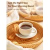 Yedio 4 oz Espresso Cups with Saucers and Metal Stand,