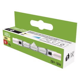 EMOS EMOS Halogen-R?hre 80 W, L?nge: 78 mm (7,8 x 0,8 cm), ECO Halogenstablampe, Warmwei? 3000 K, 1400 lumen, R7S-Sockel, J78 230V/80 W, 1 Stck