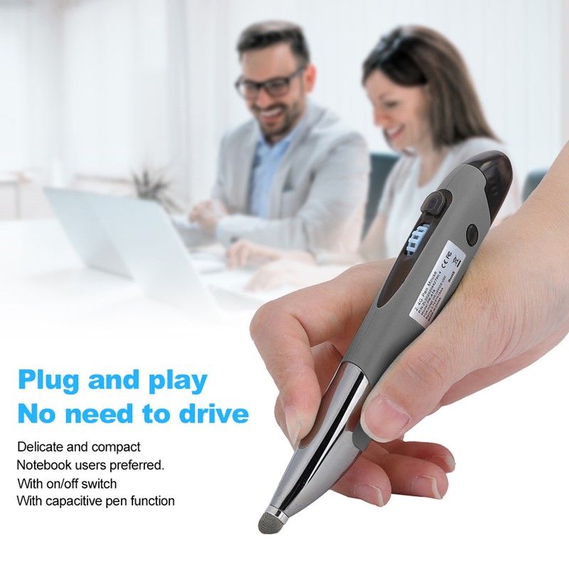 Mouse Pen 2.4G Wireless ABS Capacitive Screen Handwriting with Adapters