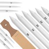 Jeimier 12 Pcs Blending Stumps for Drawing, Tortillions Blending Sticks