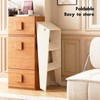 Acrylic 3 Step Ladder Folding Step Stool for Adults Foldable