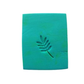 Leaf stamp for soap clay and cement
