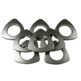 Home Sewing Depot Triangle #10 Plastic Grommets, 1 3/8", 8 Sets, Matte Nickel