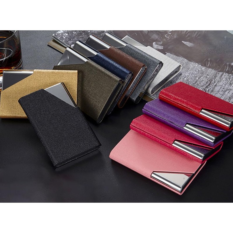 Stainless Steel Pocket Card Case, Business Card Holder Portable Wallets