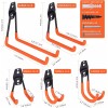 NOONE Garage Hooks Heavy Duty 14 Pack Frosted Steel Storage