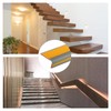 Sourcing Map 3.2Ft PVC L-Shape Stair Nosing, Dark Yellow/Grey