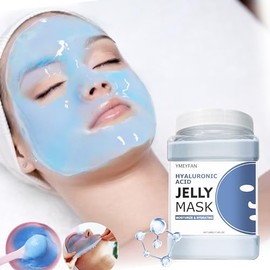 YMEYFAN- Mascarilla de gelatina con ácido hialurónico la mascarilla en polvo con ácido hialurónico de YMEYFAN contiene ácido hialurónico altamente