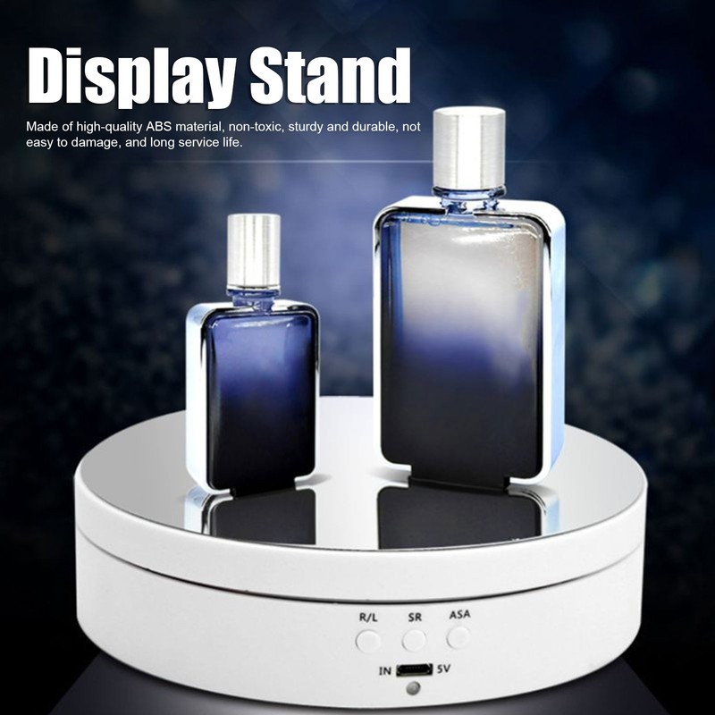 3 Speeds Electric Rotating Display Stand 360 Degree Turntable Jewelry