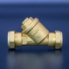 Kudos-Trading - 22mm Magnetic Y Strainer Brass Compression Stainelss Steel