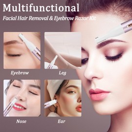 Yunmiss 2026 Rechargeable Nose and Ear Hair Trimmer for Women Men – Painless Facial and Eyebrow Hair Remover, Dual-Edge Blades, IPX7 Waterproof, Compact and Portable Electric Clipper