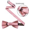 YourTies Pre-Tied Bow Tie Satin Solid Bowtie Adjustable Tuxedo Bowties