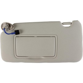 PEVEST Sun Visor with Mirror, Without Lights - LH Driver Side Platinum Gray Interior for Honda HR-V EX-L/EX/LX/Sport 2016-2022 | Replaces OE:83230-T7W-A12ZA, 83280-T7W-A11ZA
