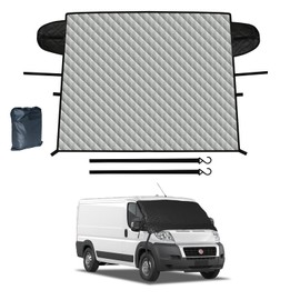 ZOIBV Car Windscreen Cover Suitable for All Large SUVs, Some Vans/Trucks Such As VW Transporter, Fiat Ducato, Mercedes V-KLASSE/Sprinter Car Windshield Cover -Protects Against Frost, Snow And Dust