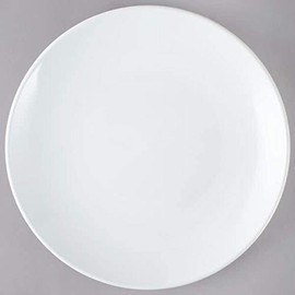 Restaurant Value, Stoneware Coupe Shape Plate 12.25", Bright White, Case of 12