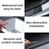 2 Pack Vehicle Rear Bumper Protector Guard Anti-Scratch Carbon Fiber