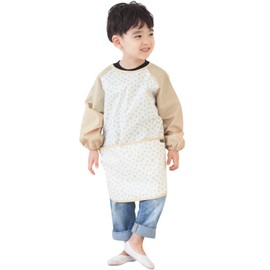 Plie Kids Painting Apron – Waterproof Long Sleeve Art Smock for Toddlers & Preschoolers, Messy Play, Baking, Crafts, Cooking, Sensory Activities (Ages 1–10), Begie Star (12-XL)