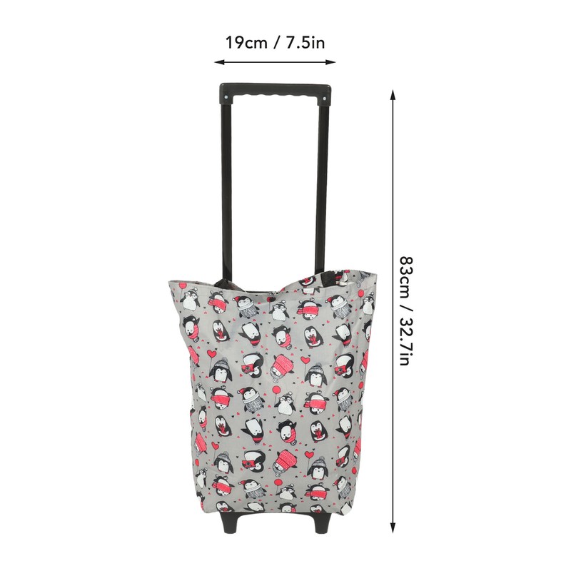 Household Portable Foldable Shopping Cart Utility Grocery Cart Large Elderly