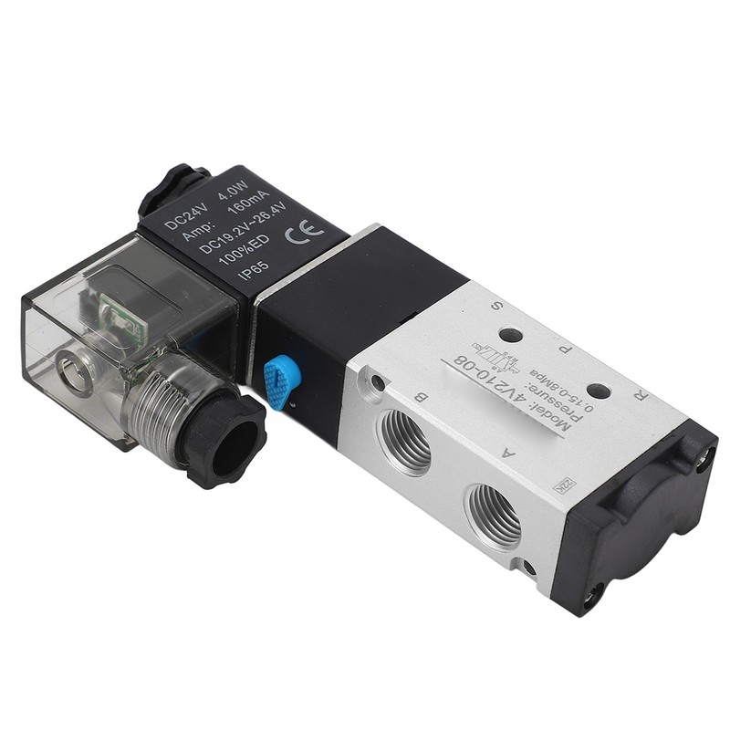 Solenoid Air Valve 2 Position 5 Way Aluminum Alloy High