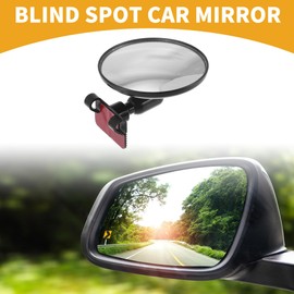 Partuto 1 Pc Middle Universal Blind Spot Car Mirrors - Car - Glass Black