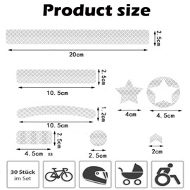 DXBNEZBC 84Pcs Reflective Tape Outdoor Waterproof Reflective Warning Tape Reflector Tape Night Safety Stickers Silver & Fluorescent Green Reflective Tape for Trailer Bicycles Clothing