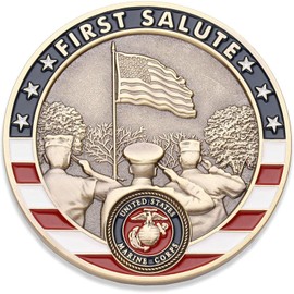 Coins For Anything Marine Corps First Salute Challenge Coin USMC