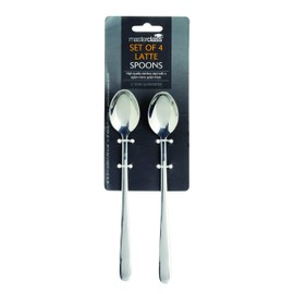 Set Of 4 Stainless Steel Latte Spoons