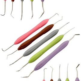 AAProTools 5 Pcs Dental Silicone Handle Composite Placement Instrument Restorative Filling (Rendom Color) DN-2285
