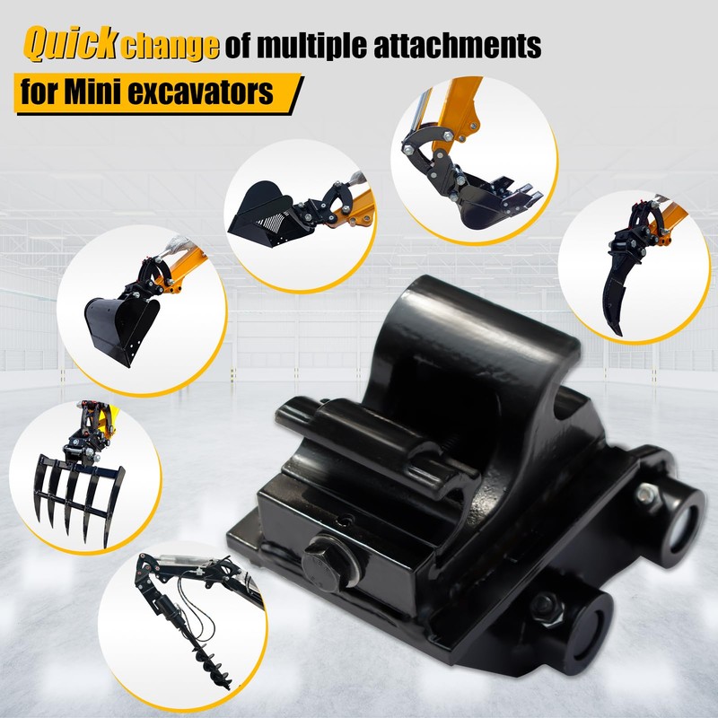 MMS Quick Change Hitch for Mini Excavators, Quick Connect Attachments
